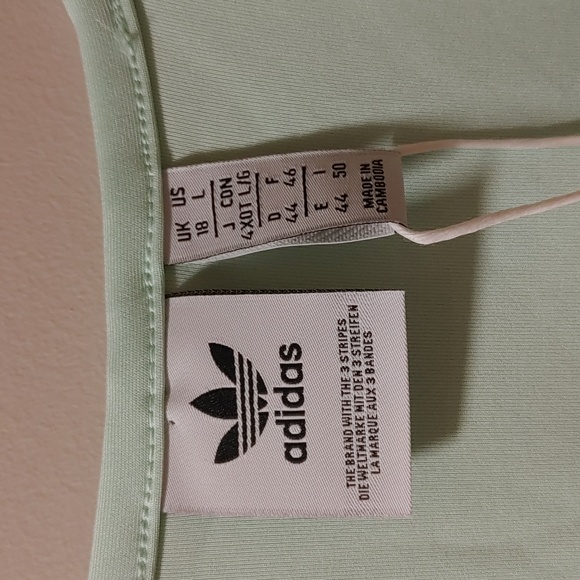 NWT Adidas Originals Women's Aqua V-neck T Shirt - Picture 6 of 8